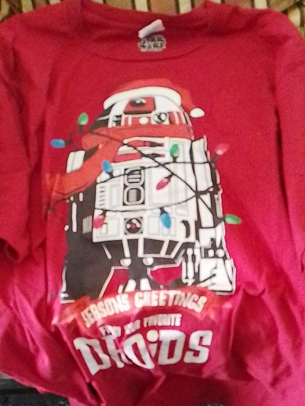 Star Wars Red Kids Holiday Droid Sweatshirt with Lights Graphic